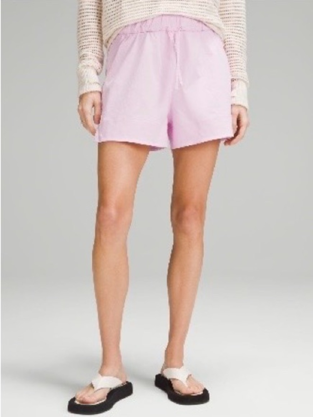 Cinchable Waist High Rise Woven Short 3.5”